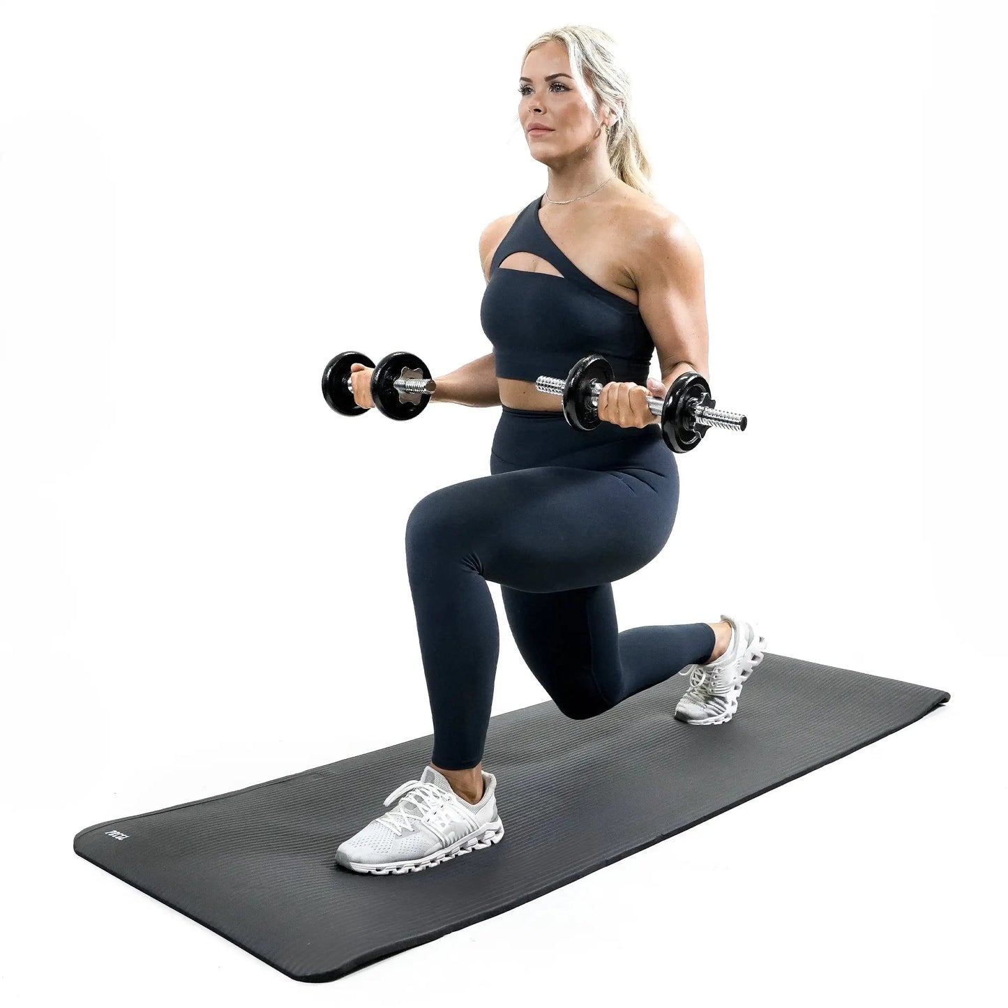 Yoga Mat Premium Non Slip Thick – Extra Comfortable Exercise Mat for Home Workouts, Pilates, Stretching & Gym – Cushioned NBR Foam, Gym Mat with Strap, for Women & Men